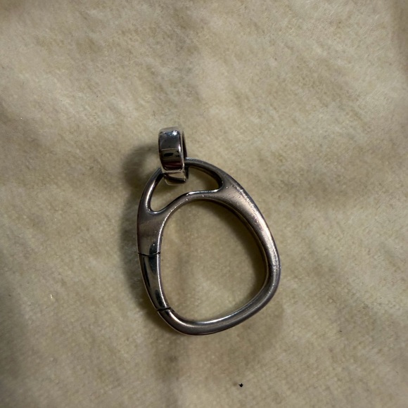 Retired James Avery Mauritius Sterling Silver Charm Holder - Picture 2 of 3